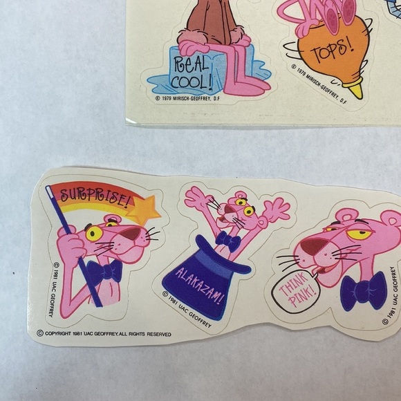 5 for $25 Pink Panther vintage‎ 1979-1981 stickers 38 ct - Picture 7 of 8